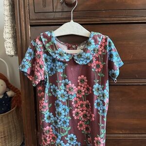 Mini Rodini Floral Peter Pan shirt